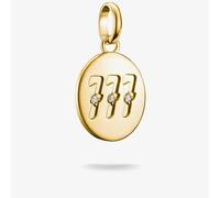 THOMAS SABO Charm Club Connect Gold Plated 777 Angel Number Charm CC1254-414-14
