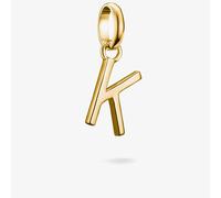 Thomas Sabo Pendant Charm Club Connect CC1217-413-39 - 18ct Gold Plated Letter K Recycled 925 Silver