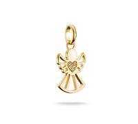 Thomas Sabo Charm Club Connect Guardian Angel of Love Gold Tone Charm Pendant 2.1 x 1.2cm