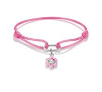 Thomas Sabo x Hello Kitty Fabric Flower Charm Bracelet 24cm | Acotis - Fine Silver Plated / Alloy