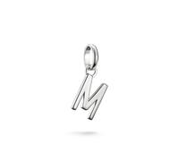 Thomas Sabo Charm Club Connect M Initial Charm Pendant 1.8 x 0.7cm