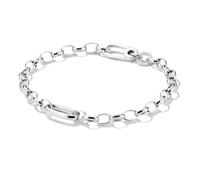 Thomas Sabo Charm Club Connect Oval Link Charm Bracelet 0.8 x 1.6cm, 17cm