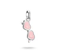 Thomas Sabo Charm Club Connect Pink Heart Sunglasses Charm 2.5 x 0.7cm