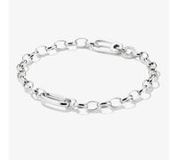 THOMAS SABO Charm Club Connect Silver 17cm Oval Link Charm Bracelet C1202-001-21 17