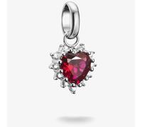 THOMAS SABO Charm Club Connect Silver Red Cubic Zirconia Heart Charm CC1279-0...