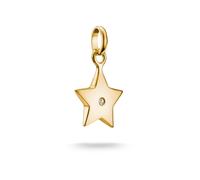 Thomas Sabo Charm Club Connect Charms - 925 Silver Charm Pendant Lucky & Love Designs, one size, Sterling Silver, Zircon