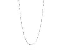 Thomas Sabo Charm Club Connect Sterling Silver Paper Link Chain Necklace 17.7"