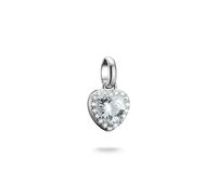Thomas Sabo Charm Club Connect Sterling Silver Sparkling Heart Charm