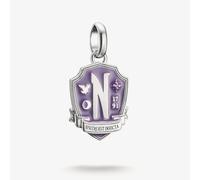 Thomas Sabo Connect Wednesday Nevermore Enamel 925 Sterling Silver Charm Pendant CC1316-691-13