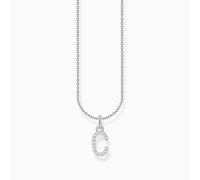 Thomas Sabo Charm Club Essentials Sterling Silver With Zirconia letter C Pendant