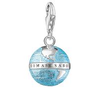 Thomas Sabo Women Charm Pendant Globe Charm Club 925 Sterling Silver 0754-007-1