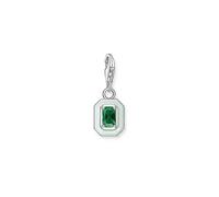 THOMAS SABO Charm Club Green Stone Charm Silver