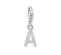 Thomas Sabo Womens 925 Silver & Cz Z Letter Sterling-silver and Cubic Zirconia Pendant Charm