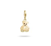 Thomas Sabo Charm Club 18ct Gold Plated Teddy Bear Charm 1119-M05-14 | Acotis - 18ct Gold Plated / Alloy
