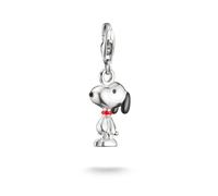Thomas Sabo Charm Club Sterling Silver Peanuts Original Snoopy - Sterling Silver / Rhodium Plated / Enamel