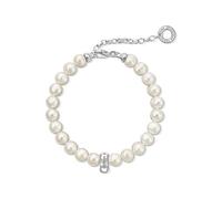 THOMAS SABO Charm Club Pearls Charm Bracelet Silver