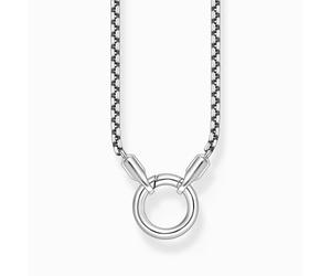 Thomas Sabo Charm Club Sterling Silver 2.7mm Venetian Round Clasp Necklace - Sterling Silver
