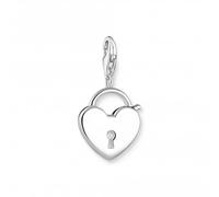 Thomas Sabo Charm Club Sterling Silver Lock Heart Charm 0009-001-12 - Classic Look | - Sterling Silver