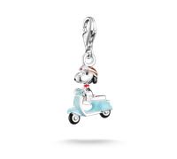 Thomas Sabo Charm Club Sterling Silver Peanuts Snoopy Vespa Charm Pendant 2243-664-7 | Acotis - Sterling Silver / Enamel