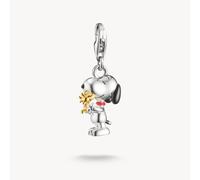 Thomas Sabo Charm Club Sterling Silver Peanuts Snoopy & Woodstock Charm 2228-427-7 - Sterling Silver / Rhodium Plated / Enamel