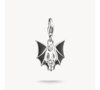 Thomas Sabo Charm Club Sterling Silver True Romance Original Bat - Sterling Silver / Rhodium Plated / Enamel
