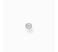 Thomas Sabo Charm Club Sterling Silver White Stone Single Stud Earring - Silver