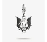 Thomas Sabo Charm Club Sterling Silver True Romance Original Bat - Sterling Silver / Rhodium Plated / Enamel