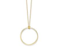 Thomas Sabo Charm necklace Circle gold 925 Sterling Silver; 18k Yellow Gold Plating
