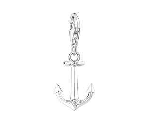 Thomas Sabo Charm Pendant Anchor With Stones Silver 925 Sterling Silver 925 Sterling Silver 2166-051-21