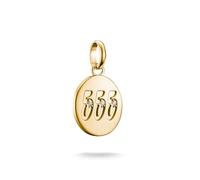 THOMAS SABO Charm pendant angel number 555 with stones Connect gold-plated 18-carat Gold-plating, Recycled 925 Silver