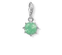 Thomas Sabo Ladies' Sterling Silver Aventurine Cubic Zirconia Charm Pendant Birth Stone May