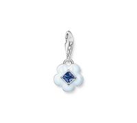 THOMAS SABO Silver & Blue Multi-Stone Flower Charm 1916-496-1