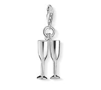 Thomas Sabo Women Charm Pendant Champagne Flutes Charm Club 925 Sterling Silver 1288-001-12