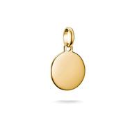 Thomas Sabo Charm pendant coin Connect gold-plated 18-carat Gold-plating, Recycled 925 Silver