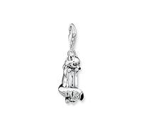 Thomas Sabo Charm Club Sterling Silver Enamel Quartz Zirconia Fox Charm 1901-129-7 - Sterling Silver / Enamel / Stone / Zirconia