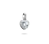Thomas Sabo Charm pendant heart with stones Connect silver Recycled 925 Silver