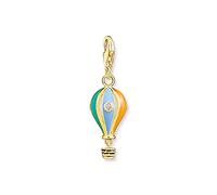 THOMAS SABO Charm Club Charm pendant hot air balloon 18k gold plating Recycled 925 silver, Women, 1922-565-7