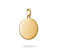 Thomas Sabo Charm pendant large coin Connect gold-plated 18-carat Gold-plating, Recycled 925 Silver