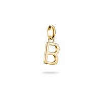 THOMAS SABO Charm pendant letter B Connect gold-plated 18-carat Gold-plating, Recycled 925 Silver