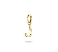 THOMAS SABO Charm pendant letter J Connect gold-plated 18-carat Gold-plating, Recycled 925 Silver