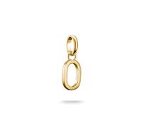 Thomas Sabo Charm pendant letter O Connect gold-plated 18-carat Gold-plating, Recycled 925 Silver