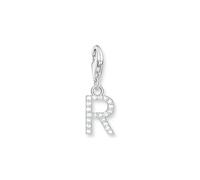 Thomas Sabo Charm pendant letter R with white stones silver 925 Sterling Silver 1955-051-14