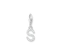 Thomas Sabo Charm pendant letter S with white stones silver 925 Sterling Silver 1956-051-14