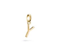 THOMAS SABO Charm pendant letter Y Connect gold-plated 18-carat Gold-plating, Recycled 925 Silver