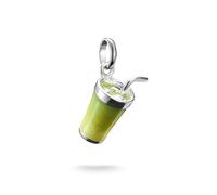 Thomas Sabo Charm pendant matcha latte Connect silver Recycled 925 Silver, Cold Enamel
