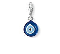 Thomas Sabo Charm pendant Nazar's eye 925 Sterling Silver, Blue, Black Enamelled