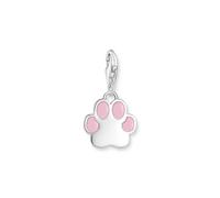 Thomas Sabo Charm pendant pink paw silver 925 Sterling Silver, Cold Enamel 2015-007-9