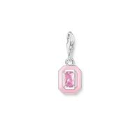 Thomas Sabo Charm Club Charmista Charm Club Charmista Pink Cold Enamel Zirconia Charm Pendant 2030-041-9 - Sterling Silver / Cold Enamel / Zirconia