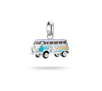 Thomas Sabo Charm pendant Sterling Silver, Blackened, Cold Enamel