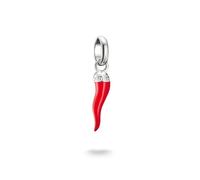 Thomas Sabo Connect Charm CC1328-007-10 Cornicello Pendant Red Enamel 925 Sterling Silver